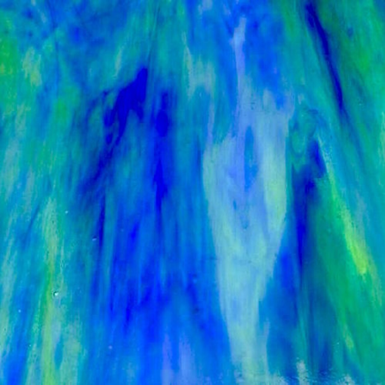 Wissmach Stained Glass Sheet and Mosaic Glass : Green/Blue Opal